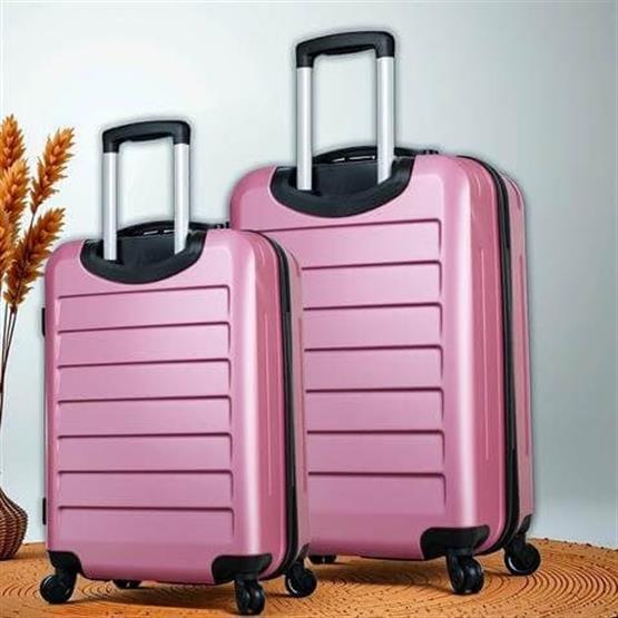 Ruby Abs Orta ve Büyük Boy Rose Gold 2li Valiz Seti