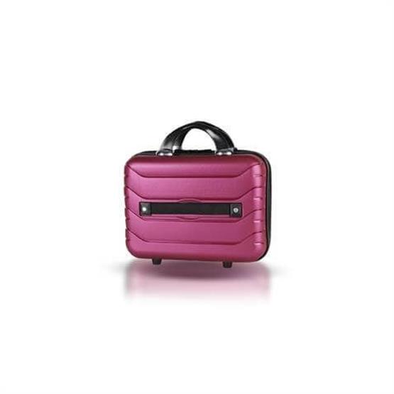 Solid PP Polipropilen Kırılmaz Makyaj Çantası & El Valizi Mürdüm