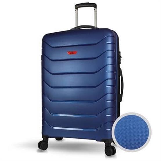 Solid PP Polipropilen Kırılmaz Büyük Boy Parlement Mavisi Valiz