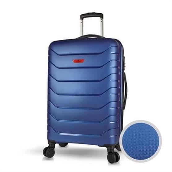 Solid PP Polipropilen Kırılmaz Orta Boy Parlement Mavisi Valiz