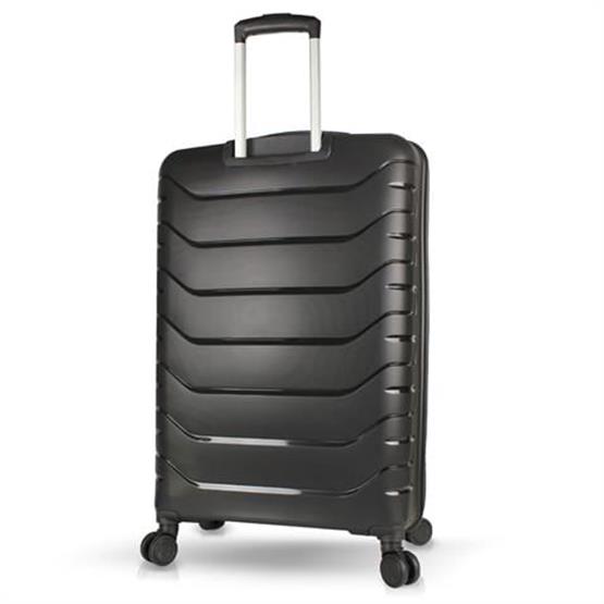 My Valice Solid PP Polipropilen Kırılmaz Büyük Boy Siyah Valiz