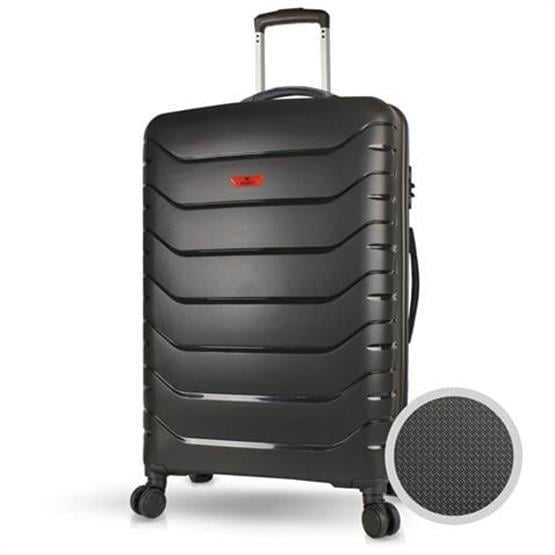 My Valice Solid PP Polipropilen Kırılmaz Büyük Boy Siyah Valiz