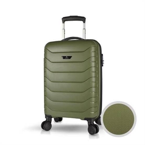 Solid PP Polipropilen Kırılmaz Küçük Kabin Boy Haki Valiz