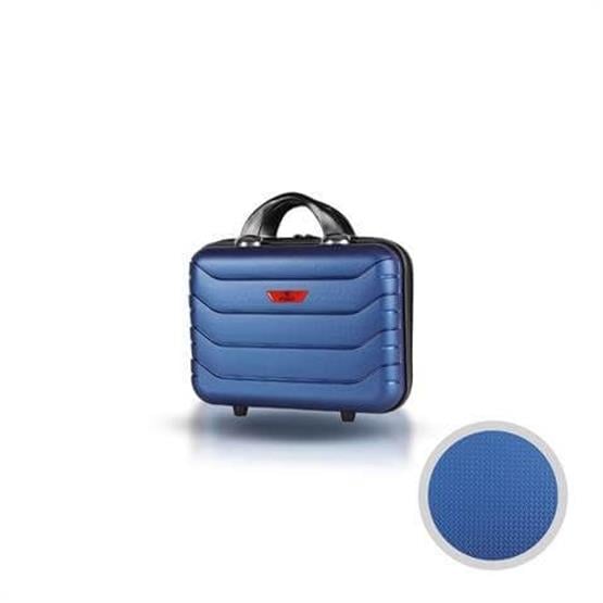 Solid PP Polipropilen Kırılmaz Makyaj Çantası & El Valizi Parlement Mavisi