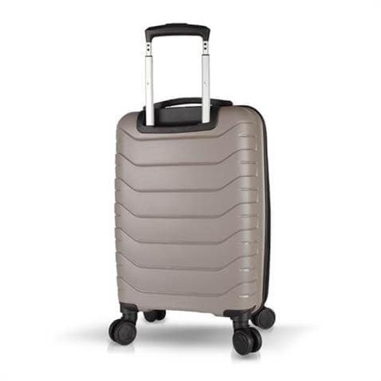 Solid PP Polipropilen Kırılmaz Orta ve Büyük Boy Siyah 2li Valiz Seti