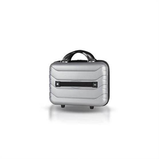 Solid PP Polipropilen Kırılmaz Makyaj Çantası & El Valizi Gümüş Gri