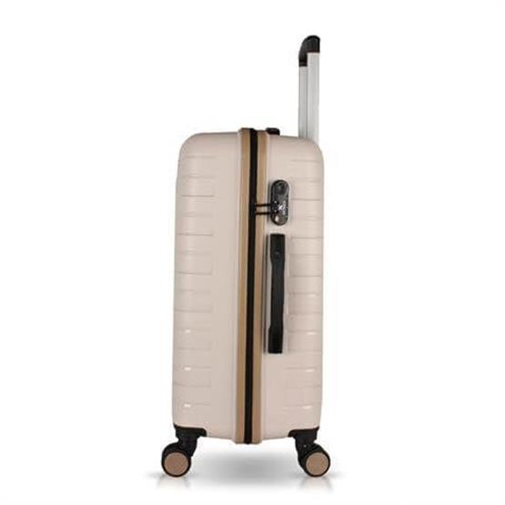 Solid PP Polipropilen Kırılmaz Makyaj ve Orta Boy Krem 2li Valiz Seti