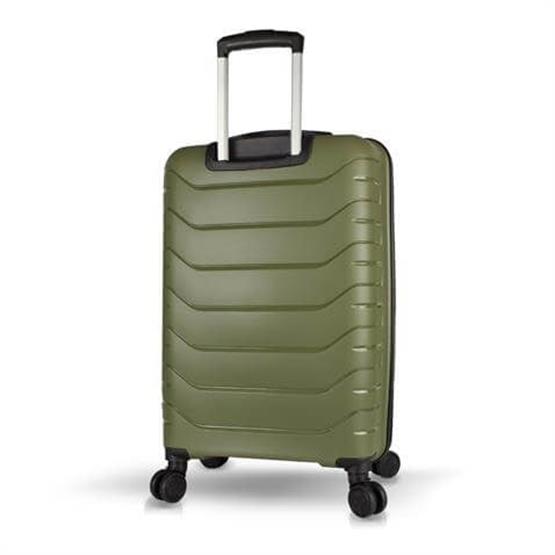 Solid PP Polipropilen Kırılmaz Orta Boy Haki Valiz