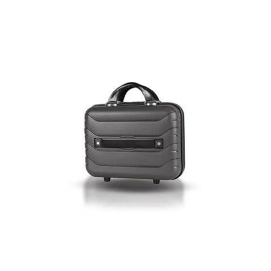 Solid PP Polipropilen Kırılmaz Makyaj Çantası & El Valizi Antrasit