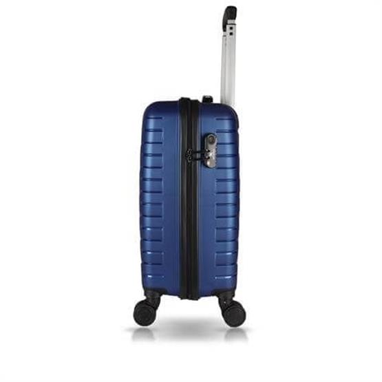 Solid PP Polipropilen Kırılmaz Küçük Kabin Boy Parlement Mavisi Valiz