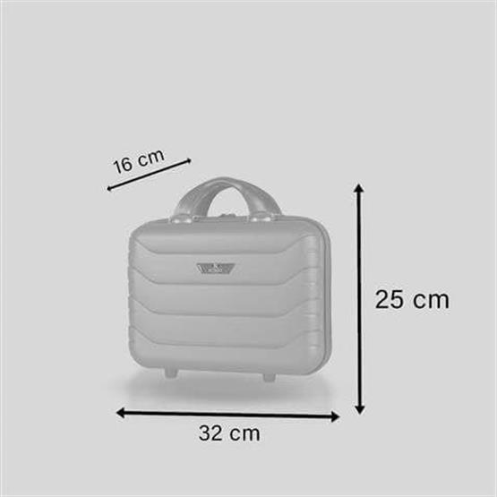 Solid PP Polipropilen Kırılmaz Makyaj Çantası & El Valizi Parlement Mavisi