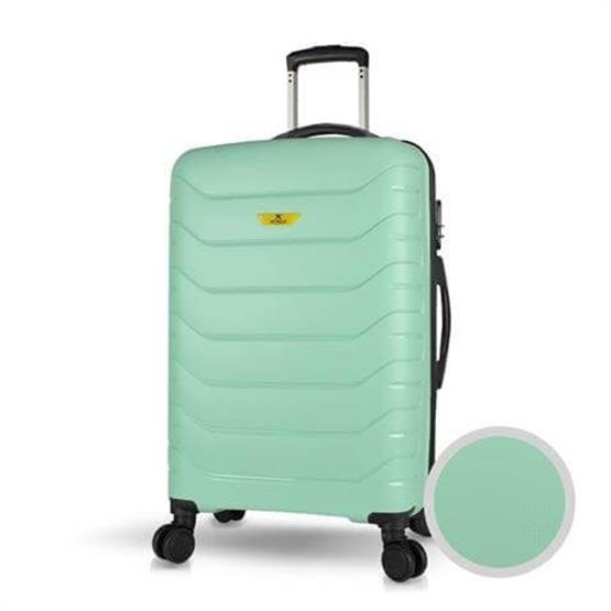 Solid PP Polipropilen Kırılmaz Orta Boy Mint Yeşili Valiz