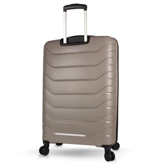 My Valice Solid PP Polipropilen Kırılmaz Büyük Boy Platin Gri Valiz