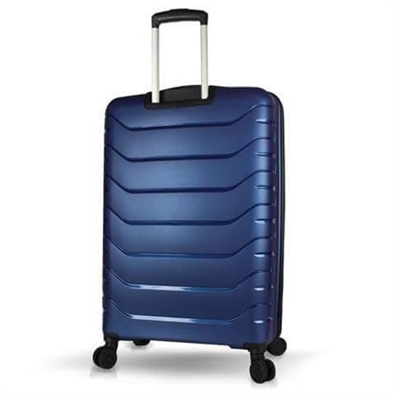 Solid PP Polipropilen Kırılmaz Büyük Boy Parlement Mavisi Valiz