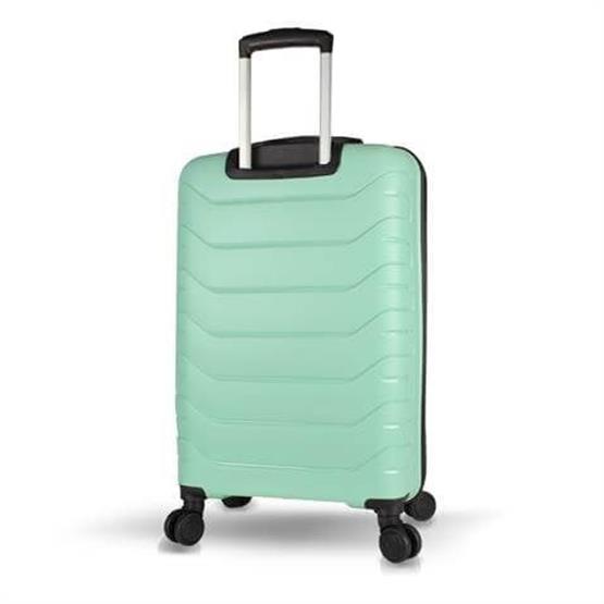 Solid PP Polipropilen Kırılmaz Orta Boy Mint Yeşili Valiz