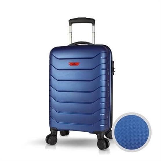 Solid PP Polipropilen Kırılmaz Küçük Kabin Boy Parlement Mavisi Valiz