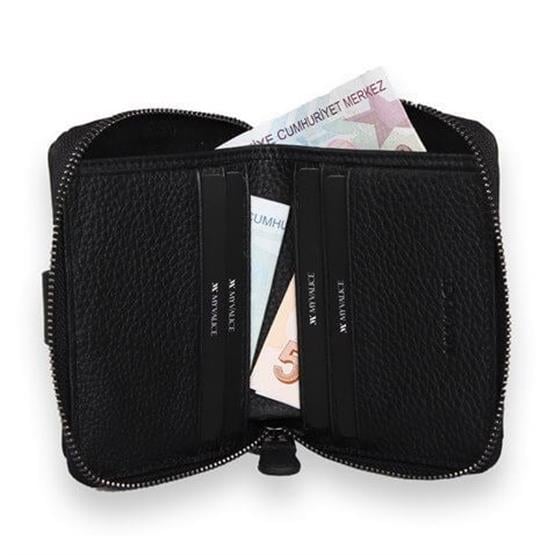 My Valice Unisex Hakiki Deri Cüzdan ve Kartlık 1816 Siyah