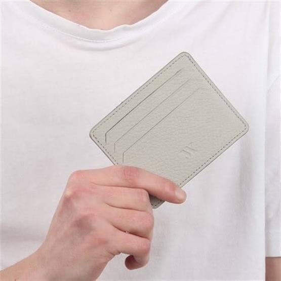 My Valice Unisex Hakiki Deri Cüzdan ve Kartlık 1817 Gri