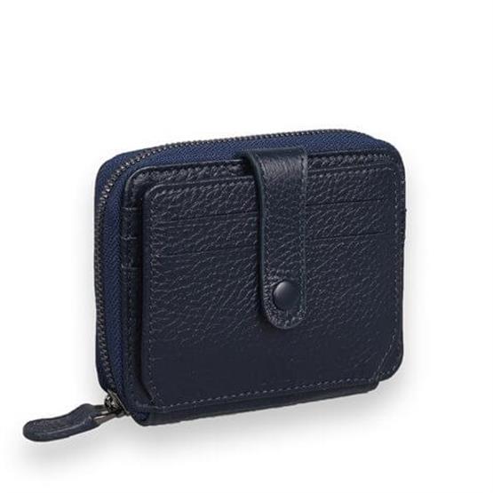 My Valice Unisex Hakiki Deri Cüzdan ve Kartlık 1816 Lacivert