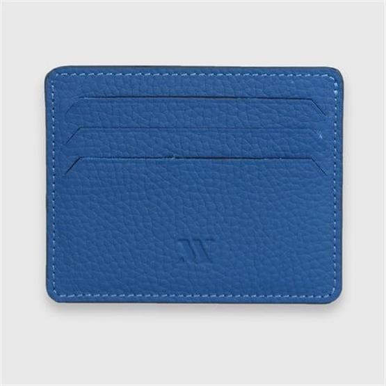 My Valice Unisex Hakiki Deri Cüzdan ve Kartlık 1817 Saks Mavi