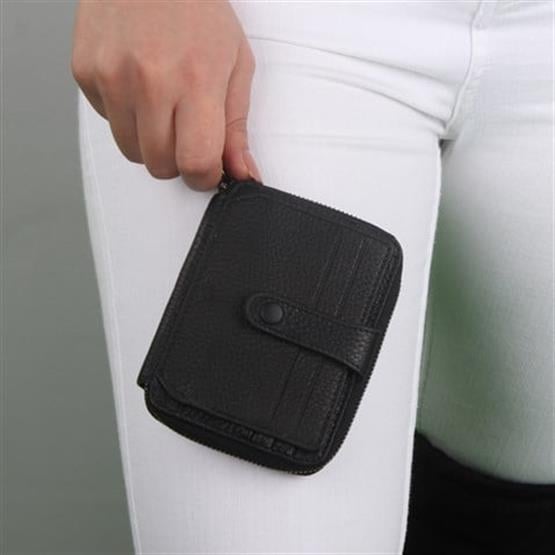 My Valice Unisex Hakiki Deri Cüzdan ve Kartlık 1816 Siyah