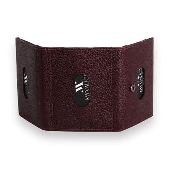 My Valice Unisex Hakiki Deri Cüzdan ve Kartlık 1819 Bordo
