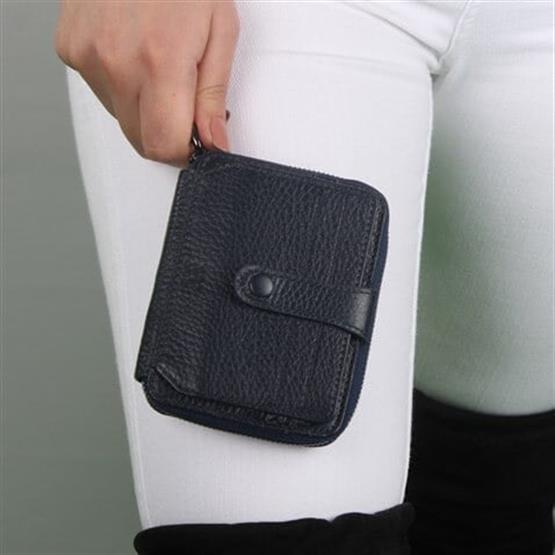 My Valice Unisex Hakiki Deri Cüzdan ve Kartlık 1816 Lacivert