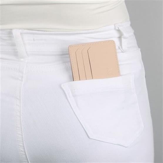 My Valice Unisex Hakiki Deri Cüzdan ve Kartlık 1817 Pudra