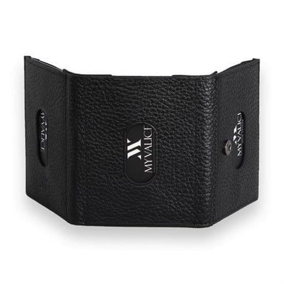 My Valice Unisex Hakiki Deri Cüzdan ve Kartlık 1819 Siyah