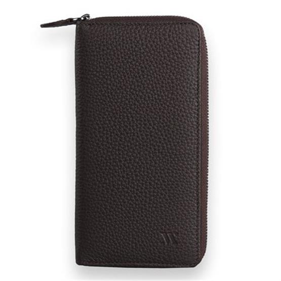 My Valice Unisex Telefon Bölmeli Hakiki  Deri Cüzdan ve Kartlık 1821 Kahve