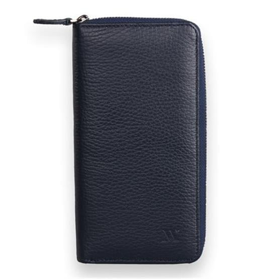 My Valice Unisex Telefon Bölmeli Hakiki  Deri Cüzdan ve Kartlık 1821 Lacivert
