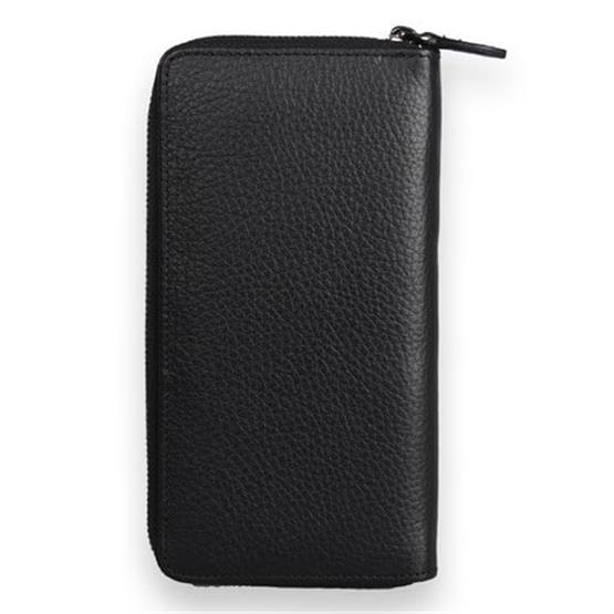 My Valice Unisex Telefon Bölmeli Hakiki  Deri Cüzdan ve Kartlık 1821 Siyah