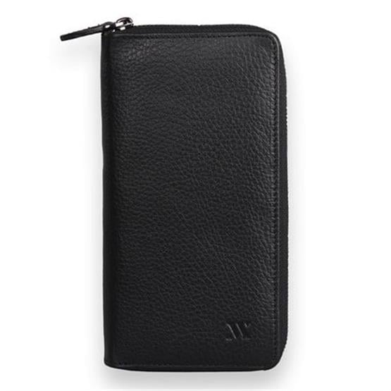 My Valice Unisex Telefon Bölmeli Hakiki  Deri Cüzdan ve Kartlık 1821 Siyah