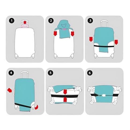 Valiz Koruyucu Kılıfı Orta Boy KLF026