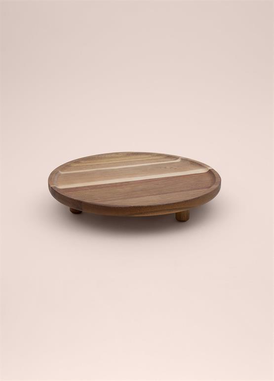 The Mia Natura Akasya Ayaklı Servis 32 cm