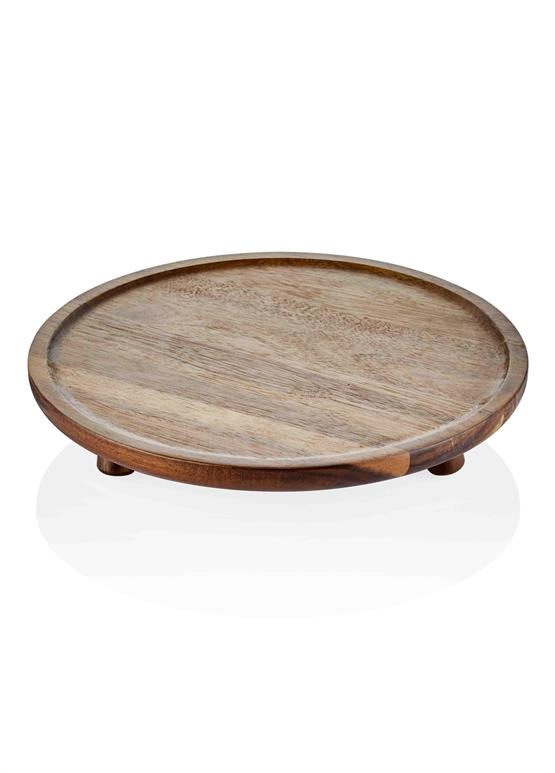 The Mia Natura Akasya Ayaklı Servis 32 cm