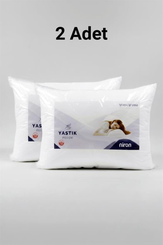 Niron 2’li Silikon Yastık Seti – 50x70 cm, 700 gr, Mikrofiber Kumaş, Yumuşak Destek