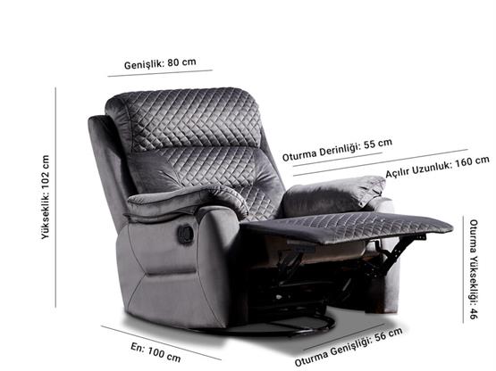 Niron Amber TV / Baba Koltuğu - Sallanan Dönen ve Yatan Koltuk