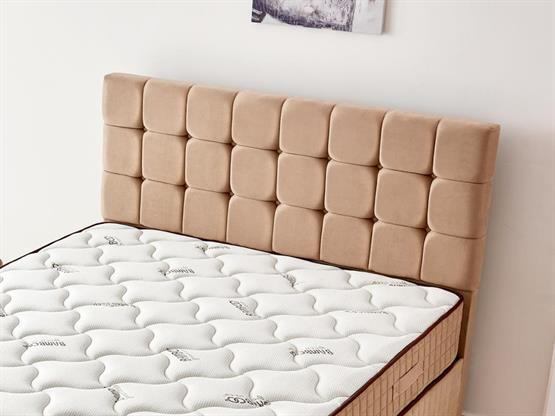 Niron Bamboo Yatak 90x190 Tek Kişilik Doğal Bambu Kumaş Tam Ortopedik Orta Sert Yaylı Yatak