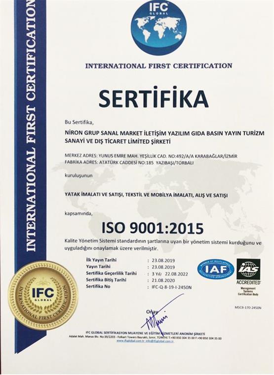 Niron Basic 120x200 cm Tek Kişilik Sert Ortopedik Yatak