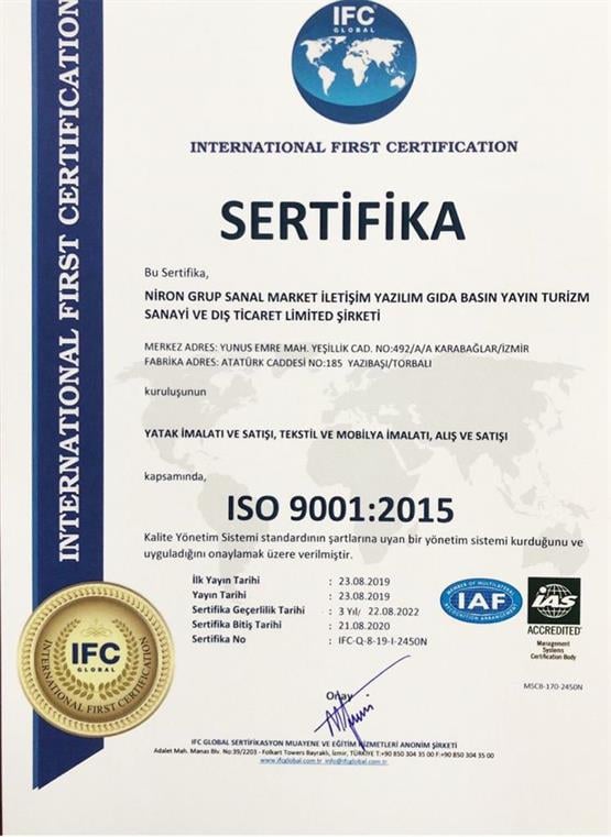 Niron Basic 90x190 cm Tek Kişilik Sert Ortopedik Yatak