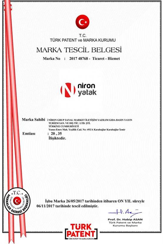Niron Baza - 180x200 cm Çift Kişilik Sandıklı Klasik Kumaş Baza