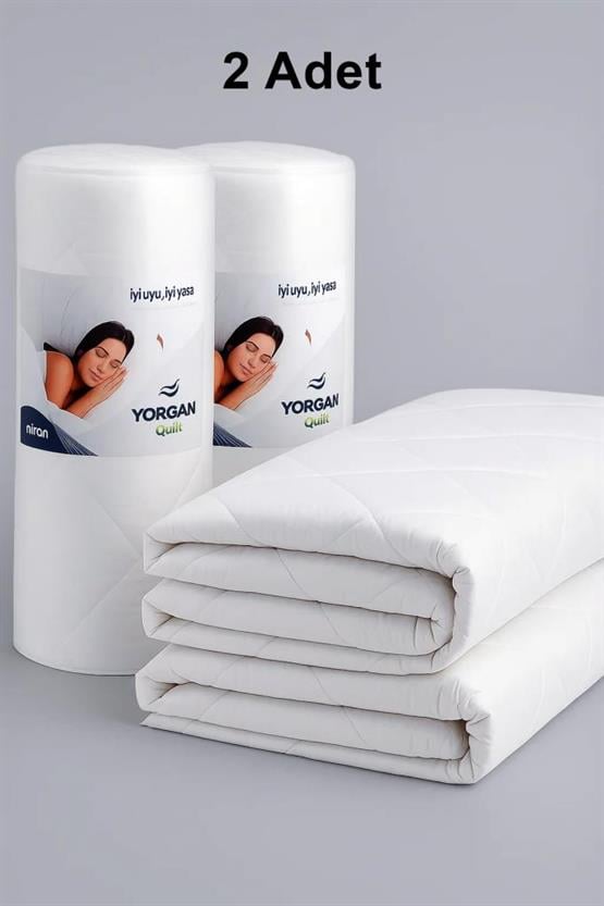Niron Çift Kişilik Yorgan 2 Adet 195x215 – Mikrofiber Kumaş, 200 g/m² Silikon Elyaf Dolgu