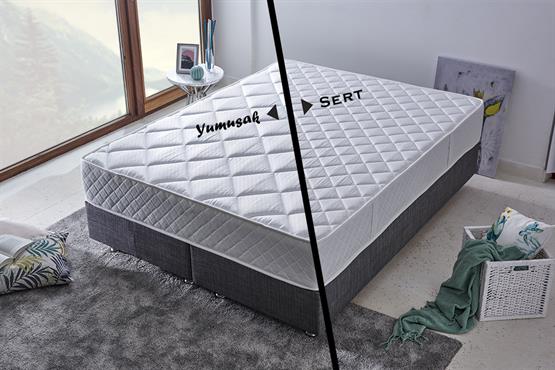 Niron Hybrid 140x190 cm Çift Kişilik Hem Sert Hem Yumuşak Full Ortopedik Yatak