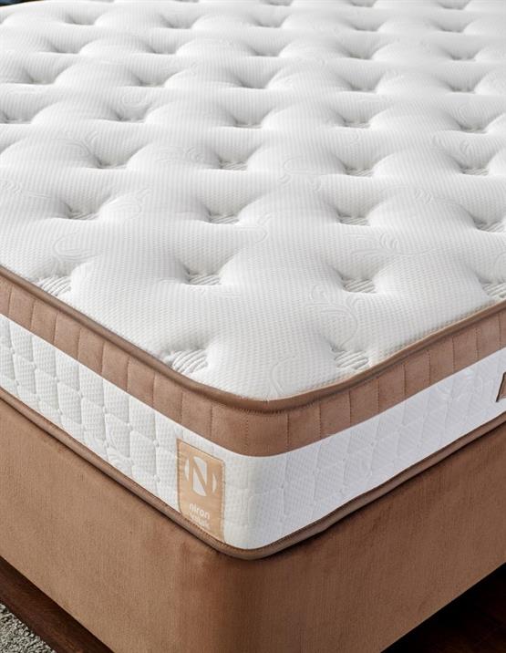 Niron Latte 100x200 Tek Kişilik Yatak Full Ortopedik Sert Yatak