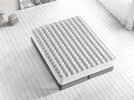 Niron London Yatak 200x200 cm Çift Kişilik Paket Yaylı Alev Geciktiricili Kral Dairesi Yatağı