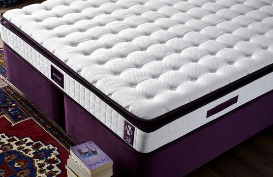 Niron Purple 150x200 Çift Kişilik Pedli Yatak Full Ortopedik Yaylı Yatak