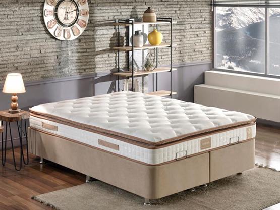 Niron Queen 160x200 Çift Kişilik Tam Ergonomik Pedli Lüks Yatak Orta Sert Özel Yatak