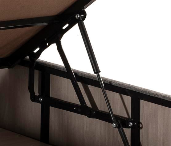 Niron Silver Yatak Baza Başlık Seti 90x190 Tek Kişilik Full Ortopedik Yatak Gri Keten Baza ve Başlık