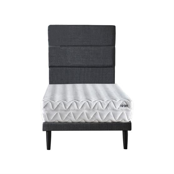 Niron Slim Pocket 90x190 cm Tek Kişilik Yatak Baza Başlık Takımı - Baza, Başlık ve Yatak Seti